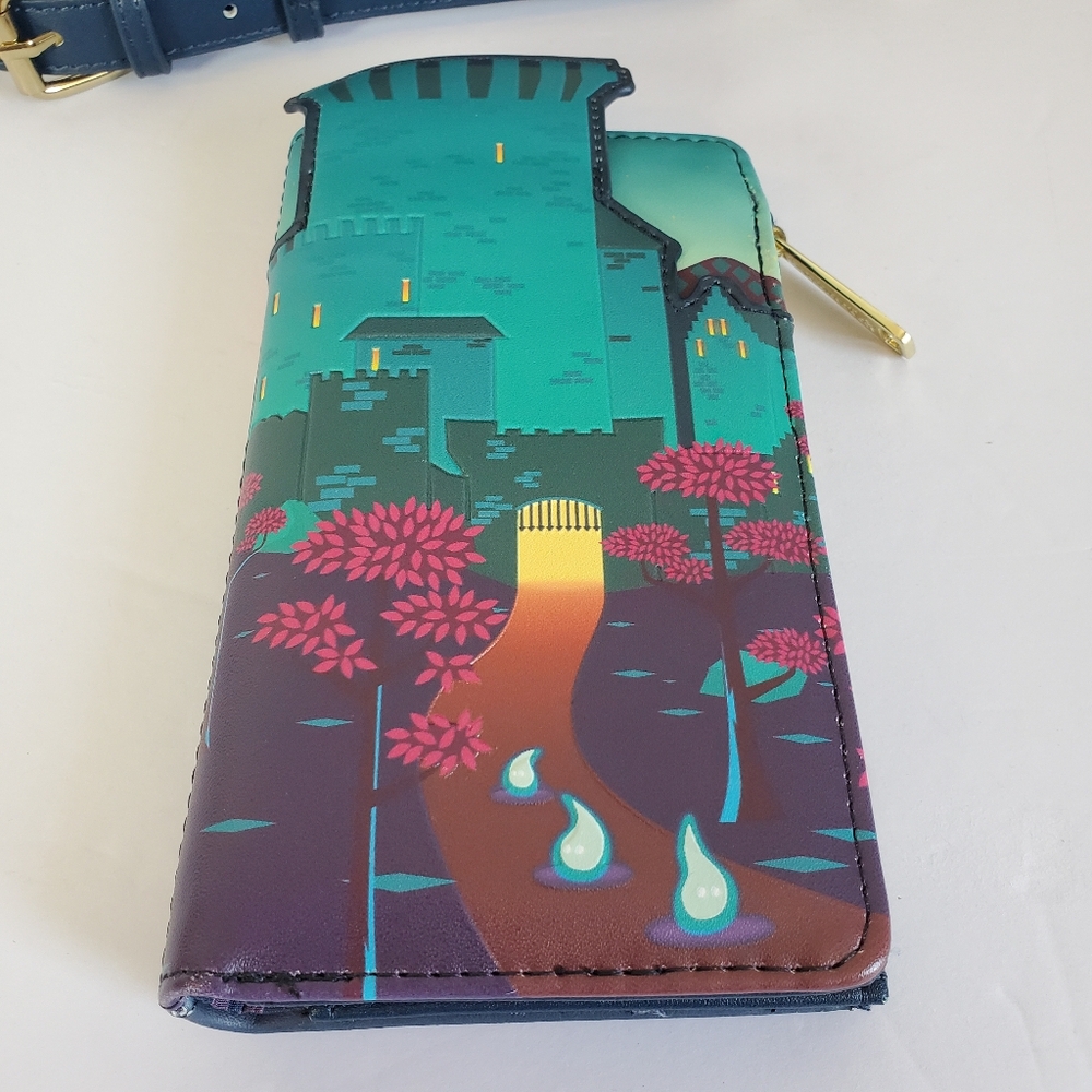 Loungfly BRAVE Princess Castle Crossbody Bag And Matching Wallet NWOT - Picture 6 of 16